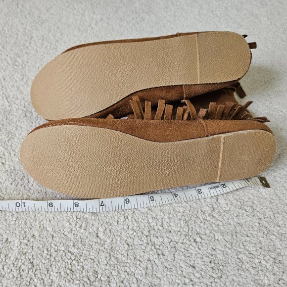 Studded Fringe Moccasin Style Booties - Picture 4 of 4